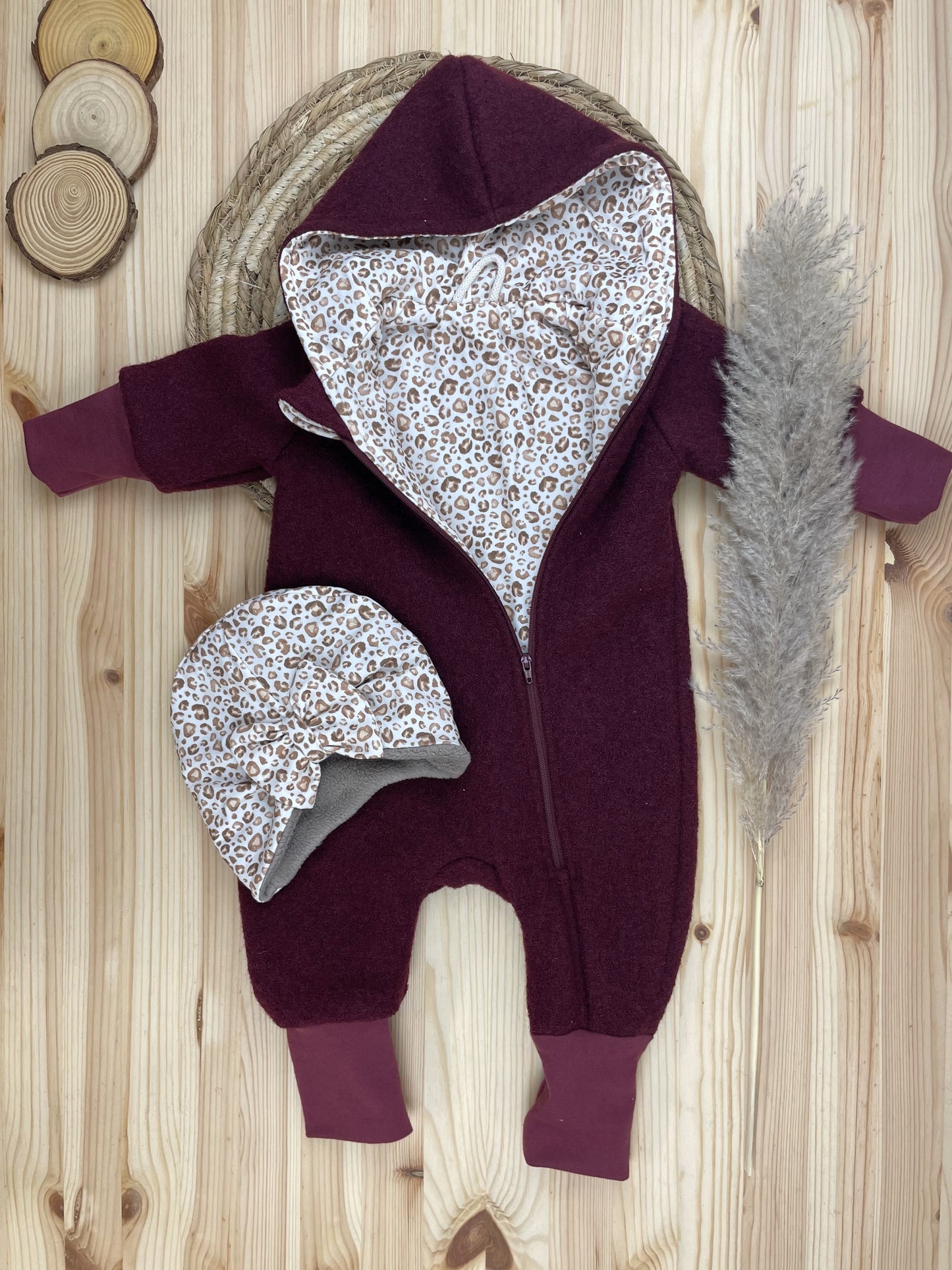 Turbanmütze gefüttert Winter Leo hell