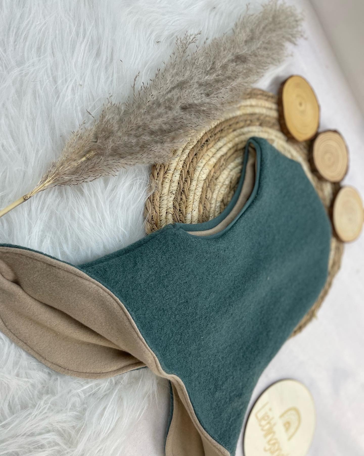 Wollwalkschlupfmütze Salbei