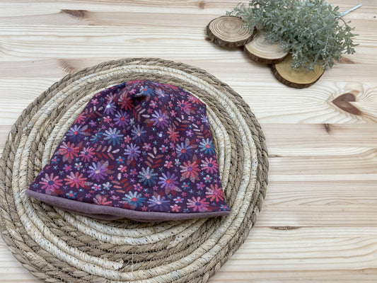 Beanie gefüttert Retro Blumen