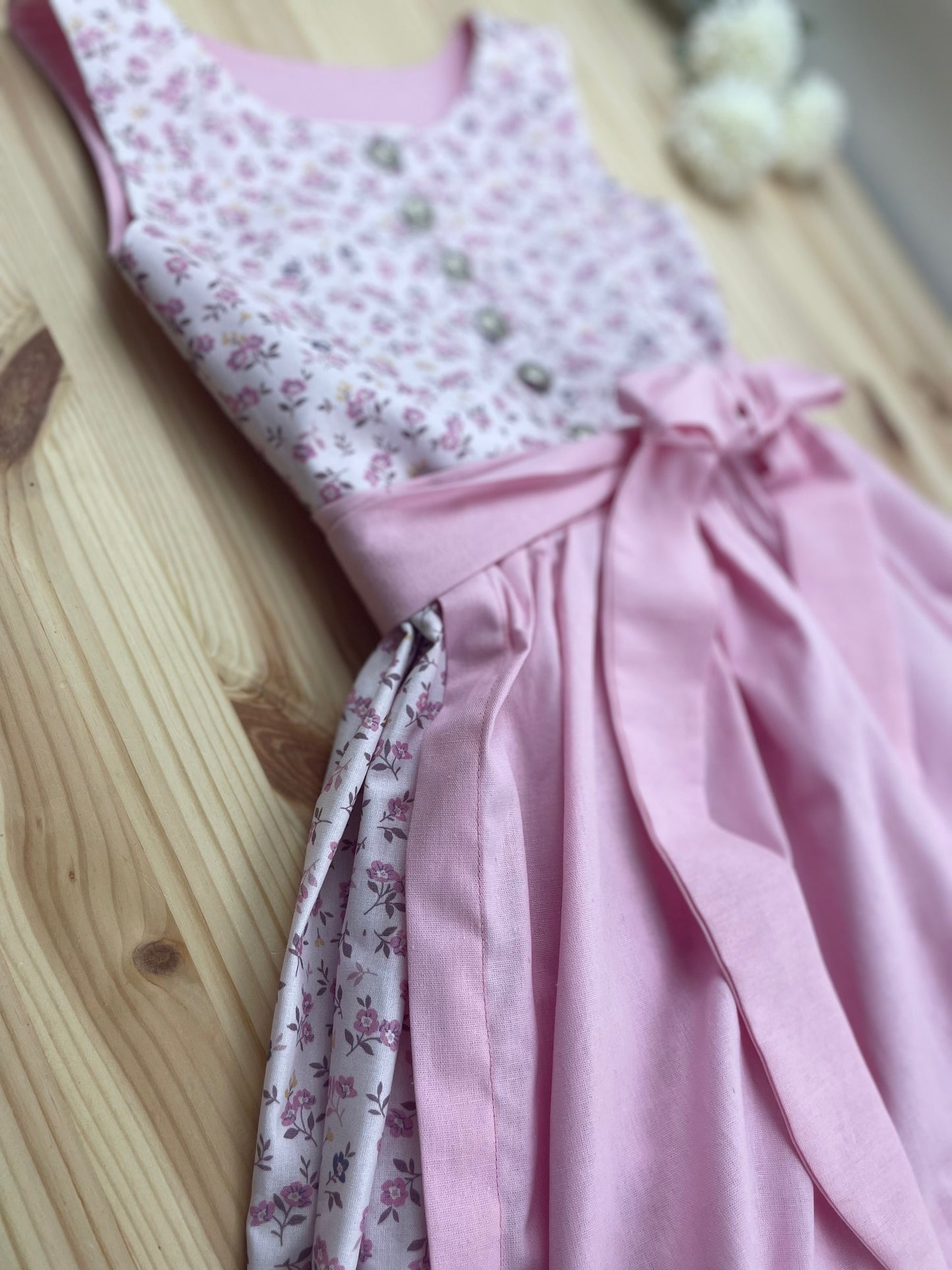 Kinderdirndl Blumenmädchen - ROSA