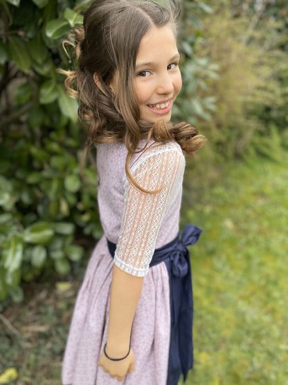 Kinderdirndl Rosa Rauten